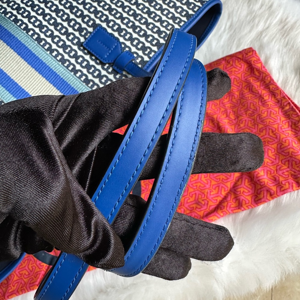 Tory Burch Blue Women's Tote Bag - Picture 9 of 13